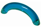 Exxel Decorative Hardware 3" (76mm) Center-to-Center Curved Cabinet Pull (Blue Topaz)