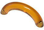 Exxel Decorative Hardware 3" (76mm) Center-to-Center Curved Cabinet Pull (Amber)