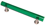 Exxel Decorative Hardware 3-3/4" (96mm) Center-to-Center Bar Cabinet Pull (Emerald/Satin Nickel)