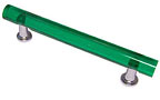 Exxel Decorative Hardware 3-3/4" (96mm) Center-to-Center Bar Cabinet Pull (Emerald/Polished Chrome)
