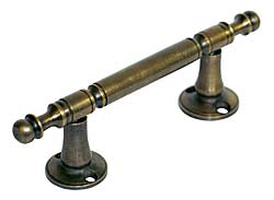 Handcrafted Hardware 4-1/8" (105mm) Cabinet Pull (Antique Brass)