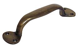 Handcrafted Hardware 5-3/8" (137mm) Cabinet Pull (Antique Brass)
