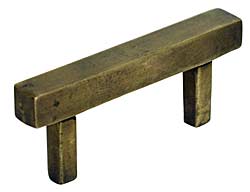 Handcrafted Hardware 1-7/8" (48mm) Center-to-Center Cabinet Pull (Antique Brass)