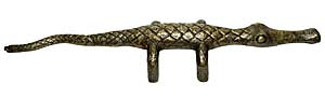 Handcrafted Hardware 10" (254mm) Large Alligator Pull (Antique Brass)