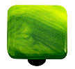 Hot Knobs Swirl 1-1/2" (38mm) Glass Cabinet Knob (Yellow Opal Deep Forest Green Swirl)