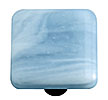 Hot Knobs Swirl 1-1/2" (38mm) Glass Cabinet Knob (White Swirl Powder Blue)