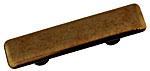 Hot Knobs Metals 3" (76mm) Center-to-Center Glass Cabinet Pull (Gold)