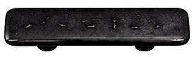 Hot Knobs Metals 3" (76mm) Center-to-Center Glass Cabinet Pull (Silver Irid)