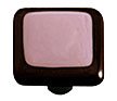 Hot Knobs Border 1-1/2" (38mm) Glass Cabinet Knob (Black Border Dusty Lilac)