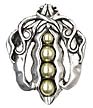 Notting Hill 2" (51mm) Pearly Peapod Cabinet Knob (Brilliant Pewter)