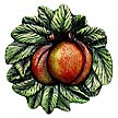 Notting Hill 1-1/2" (38mm) Georgia Peach Cabinet Knob (Hand Tinted Pewter)