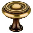 Omnia 1-9/16" (40mm) Solid Brass Cabinet Knob (Shaded Bronze)
