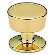 Omnia 1-3/16" (30mm) Solid Brass Cabinet Knob (Polished Brass)