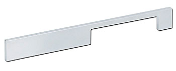 R. Christensen I-Spazio 7-9/16" (192mm) Center-to-Center Cabinet Pull (Dull Chrome)