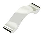 Schaub and Company Italian Designs Wave 2-1/2" (64mm) Center-to-Center Cabinet Pull (Polished Chrome)