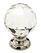 Schaub and Company Stargaze 1-1/8" (29mm) Clear Crystal Cabinet Knob (Polished Nickel Base)