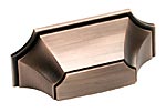 Schaub and Company Empire Series 3" (76mm) Center-to-Center Cabinet Cup/Bin Pull (Empire Bronze)