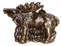 Sierra Lifestyle Rustic Lodge Collection 1-1/4" (32mm) Standing Elk Cabinet Knob
