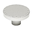 TopEx 2" (51mm) Spotted Edge Cabinet Knob (Satin Stainless Steel)