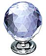 Top Knobs 1-3/8" (35mm) Crystal Cabinet Knob (Light Blue Crystal/Polished Chrome)