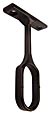 US Futaba Screw On Metal Oval Closet Rod Center Support - EACH (Oil Rubbed Bronze)