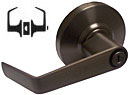 Schlage ALX-Series Saturn Bath/Bedroom Privacy Latch Lock Set (Oil Rubbed Bronze)
