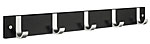 Smedbo 24" (610mm) Five Prong Coat Rack Hook (Matt Aluminum/Black MDF)