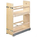 Century Cascade 8-3/8" (213mm) Wide Oil & Vinegar Pullout Base Organizer w/Soft-Close (Birch)