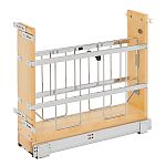 Rev-A-Shelf 5" Pullout Wood Foil Wrap/Tray Divider Cabinet Organizer w/ BLUMOTION Soft-Close Slides