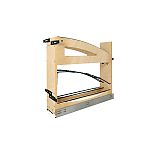 Rev-A-Shelf Craftsman Collection Solid Maple Base Cabinet Pullout w/ Tray Divider/Foil Wrap Holder, Black Accents and BLUM Soft-Close Slides for 9" Base Cabinets