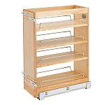 Rev-A-Shelf Maple Pullout Organizer w/ BLUM Soft-Close for 12" Vanity Base Cabinets