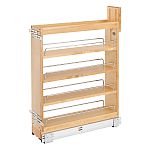 Rev-A-Shelf 5" Pullout Wood Base Cabinet Organizer w/ BLUMOTION Soft-Close Slides and SERVO-DRIVE