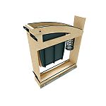 Rev-A-Shelf Craftsman Collection Solid Maple Knife Block Pullout Organizer w/ Black Accents and BLUM Soft-Close Slides for 9" Base Cabinets