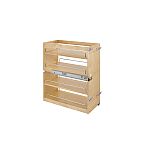 Rev-A-Shelf Wood 10-1/2" (267mm) Wide x 21-3/4" (552mm) Deep Pullout Base Organizer with Soft-Close