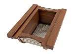 Rev-A-Shelf Walnut/Stainless-Steel Produce Basket for 15” Base Cabinets