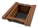 Rev-A-Shelf Walnut/Black Produce Basket for 18” Base Cabinets