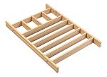 Rev-A-Shelf Wood shallow drawer divider insert 36" cabinet - trimmable to 33" cabinet
