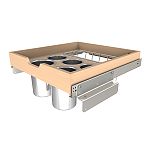 Rev-A-Shelf 24" Wood Base Cabinet Side-Mount Utensil Pullout w/ BLUM Soft-Close Slides