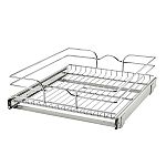 Rev-A-Shelf 18" W x 20" D Base Cabinet Pullout Chrome Wire Basket