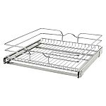 Rev-A-Shelf 21" W x 20" D Base Cabinet Pullout Chrome Wire Basket