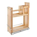 Rev-A-Shelf 8-3/4" (222mm)W Wood Base Cabinet Paper Towel Pullout Organizer w/ Soft-Close