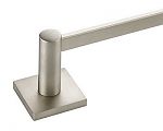 Emtek Modern Brass 24" (610mm) Towel Bar - Square Rosette
