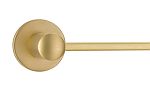 Emtek Modern Brass 12" (305mm) Towel Bar - Small Disk Rosette