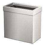 Gatco Rectangular Modern Waste Can (Satin Nickel)