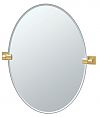 Gatco Elevate 19-1/2" (495mm) x 26-1/2" (673mm) Oval Beveled Mirror (Brushed Brass)