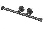 Gatco Latitude II Double Toilet Paper Holder (Matte Black)
