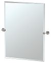 Gatco Latitude II 23-1/2" (597mm) x 31-1/2" (800mm) Rectangle Beveled Mirror (Satin Nickel)
