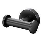 Gatco Glam Double Robe Hook (Matte Black)