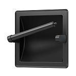 Gatco Recessed Pivoting Tissue Holder (Matte Black)