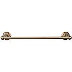 Top Knobs Edwardian Hex Bath 30" (762mm) Center-to-Center Towel Bar (German Bronze)